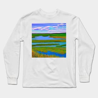 Manitoba Impressionist Painting Long Sleeve T-Shirt